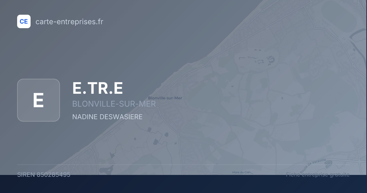 E.TR.E — 850285495 — fiche entreprise