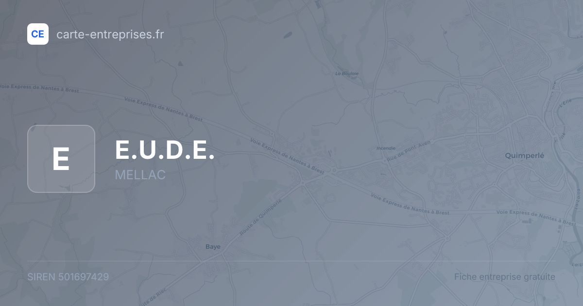 E.U.D.E. — 501697429 — fiche entreprise