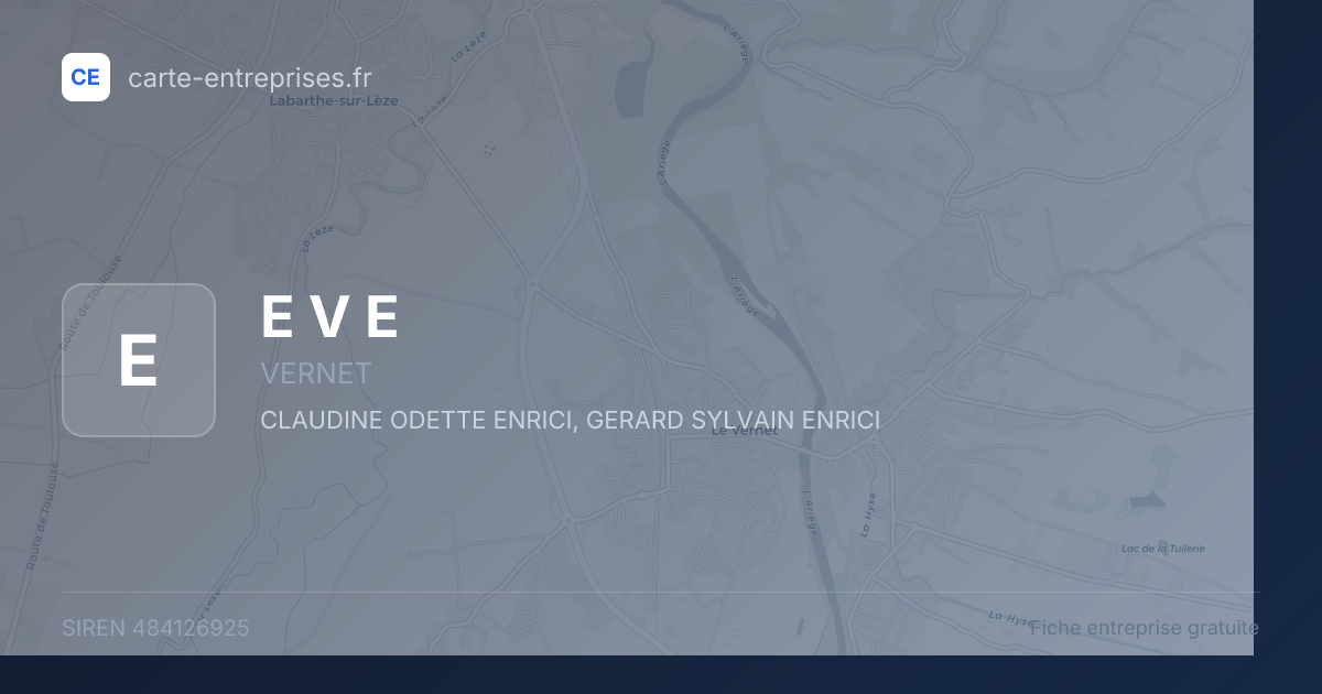 E V E — 484126925 — fiche entreprise