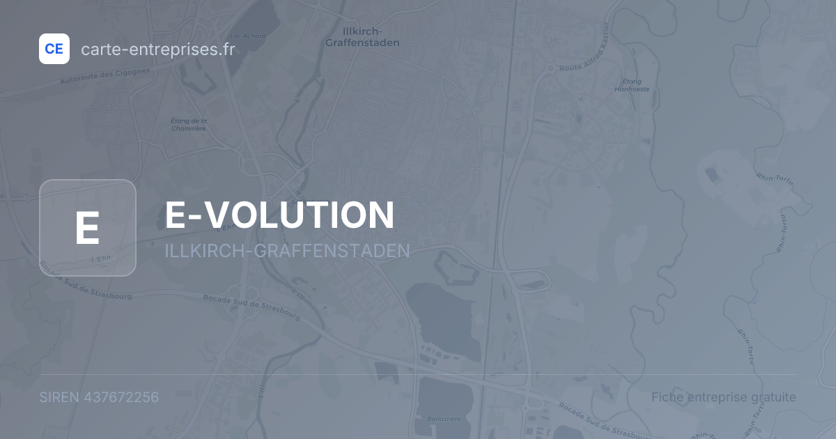 E-VOLUTION — 437672256 — fiche entreprise