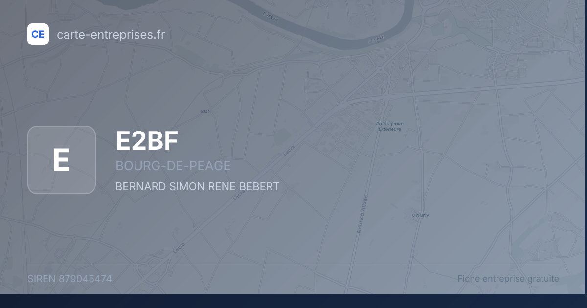 E2BF — 879045474 — fiche entreprise