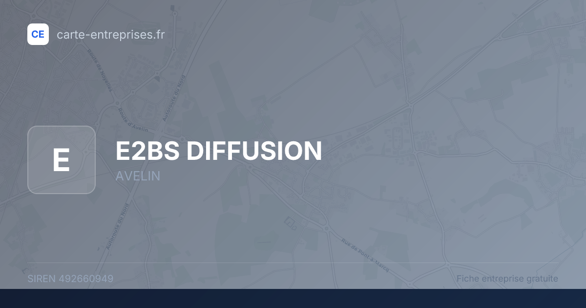 E2BS DIFFUSION — 492660949 — fiche entreprise
