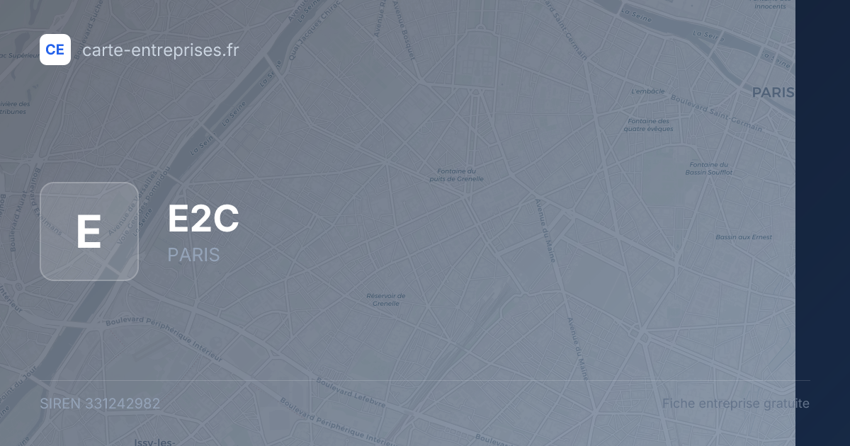 E2C — 331242982 — fiche entreprise