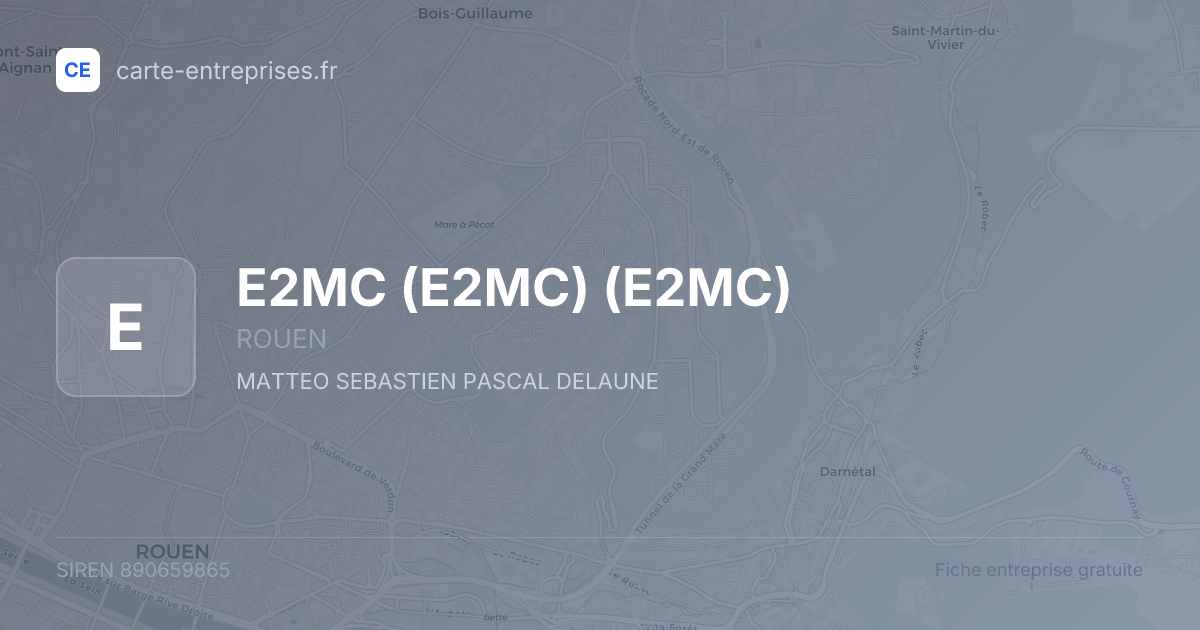 E2MC (E2MC) (E2MC) — 890659865 — fiche entreprise