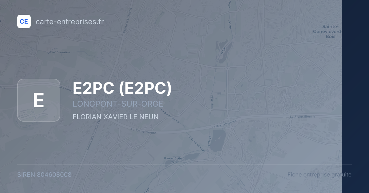 E2PC — 804608008 — fiche entreprise