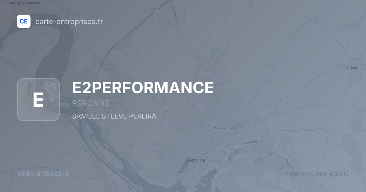 E2PERFORMANCE — 819583246 — fiche entreprise