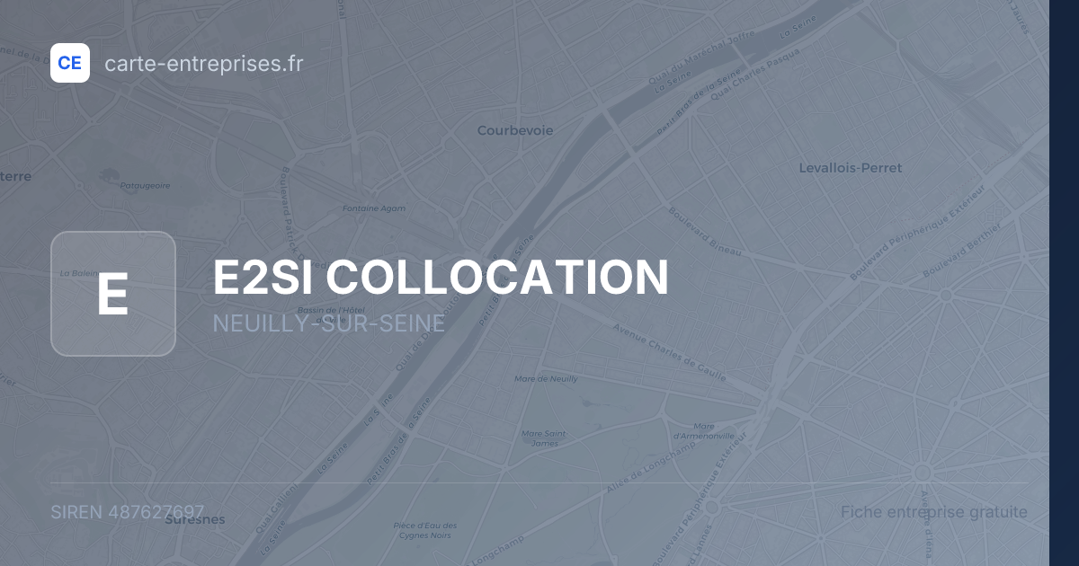 E2SI COLLOCATION — 487627697 — fiche entreprise