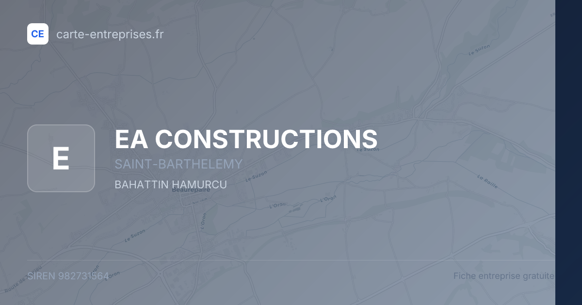 EA CONSTRUCTIONS — 982731564 — fiche entreprise