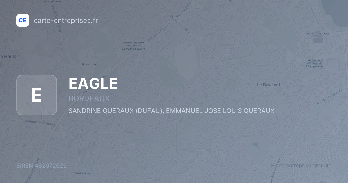 EAGLE — 482072626 — fiche entreprise