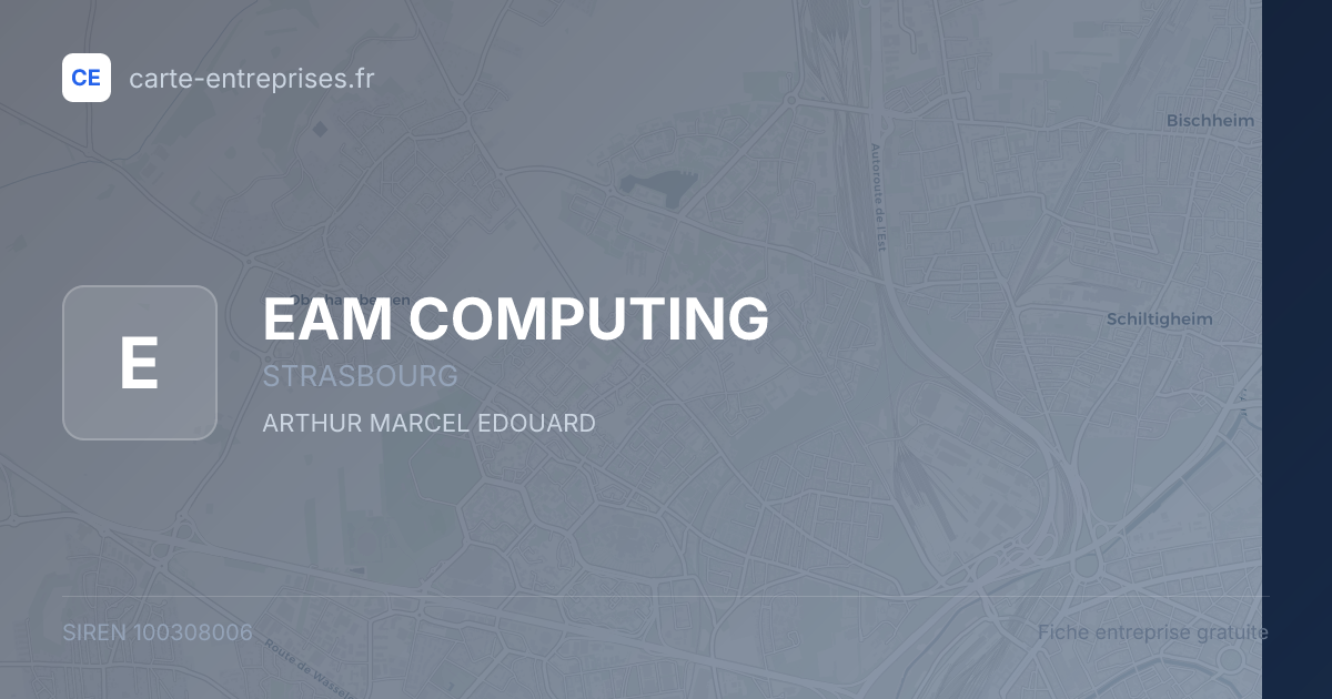 EAM COMPUTING — 100308006 — fiche entreprise