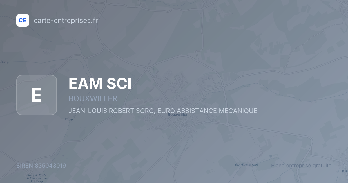 EAM SCI — 835043019 — fiche entreprise