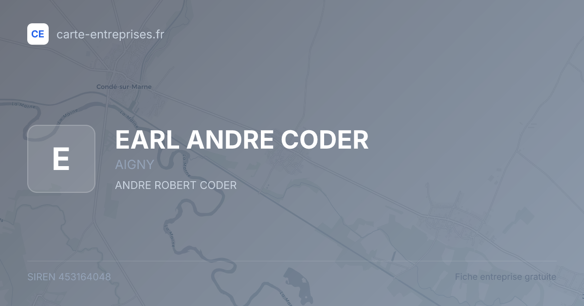 EARL ANDRE CODER — 453164048 — fiche entreprise