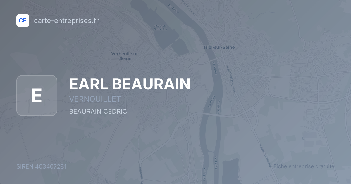 EARL BEAURAIN — 403407281 — fiche entreprise
