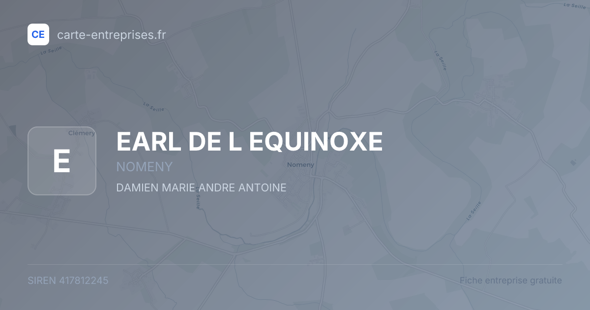 EARL DE L EQUINOXE — 417812245 — fiche entreprise
