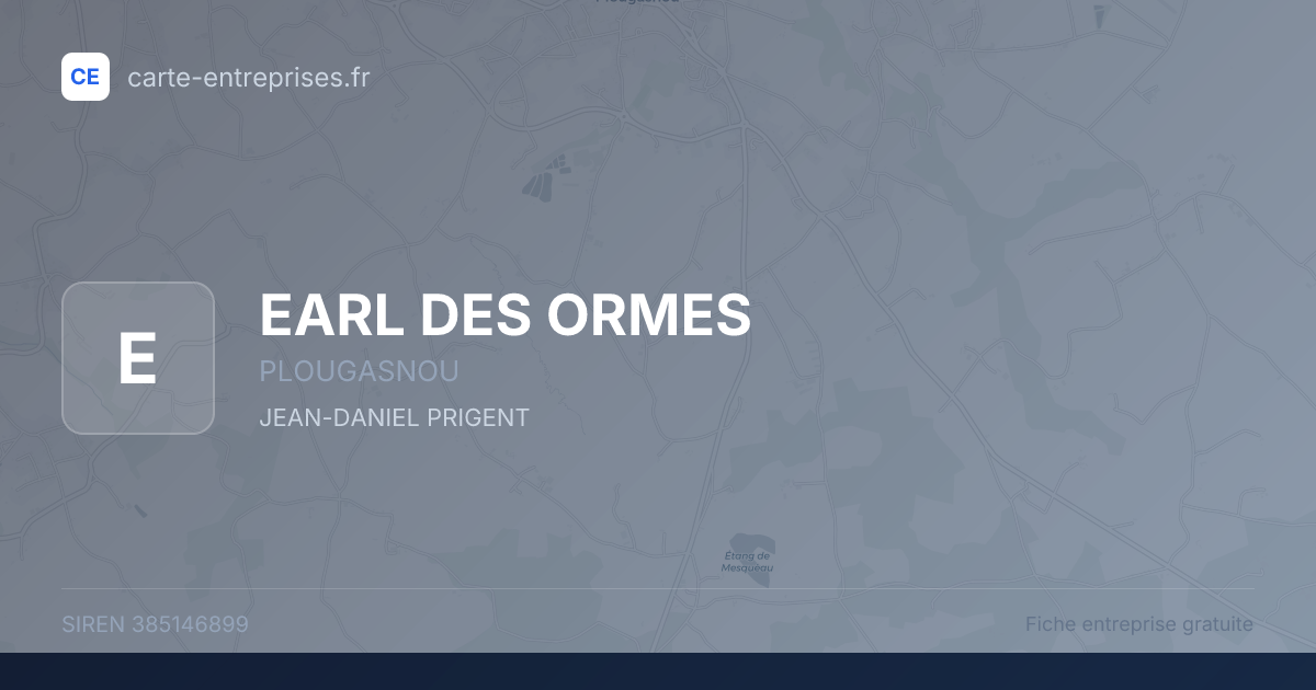 EARL DES ORMES — 385146899 — fiche entreprise