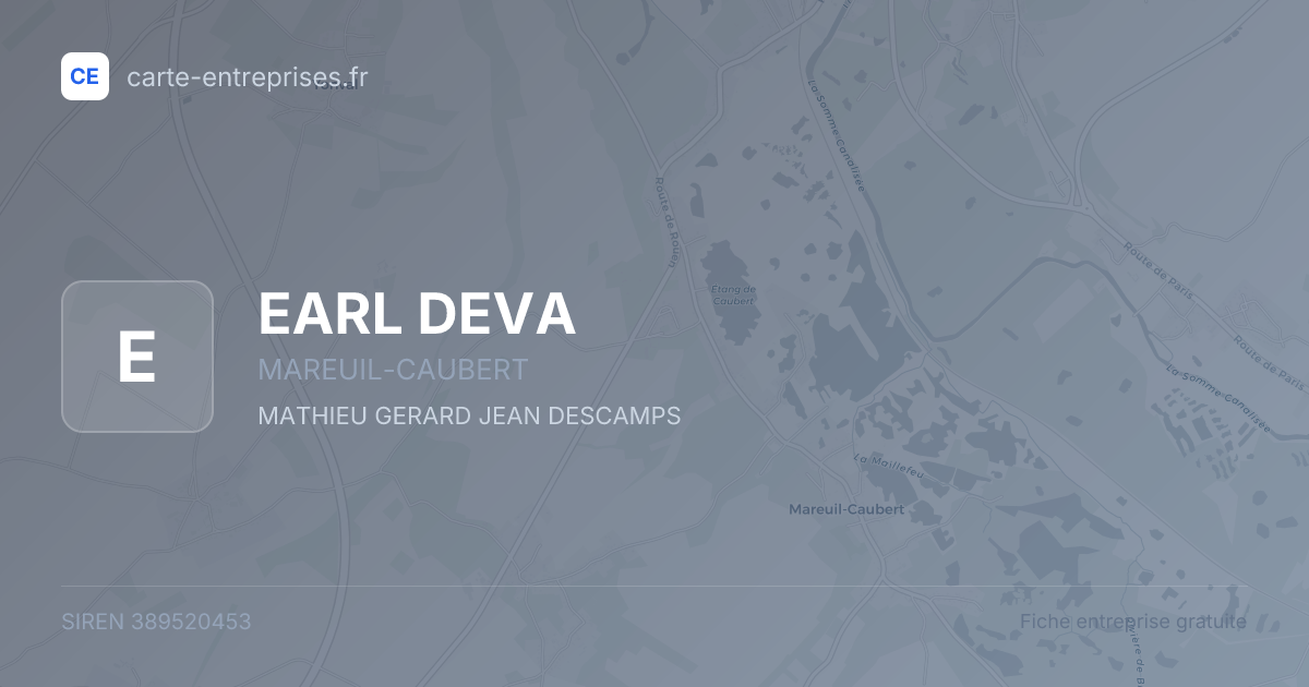 EARL DEVA — 389520453 — fiche entreprise