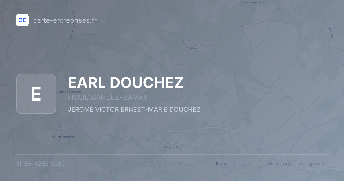 EARL DOUCHEZ — 429615289 — fiche entreprise