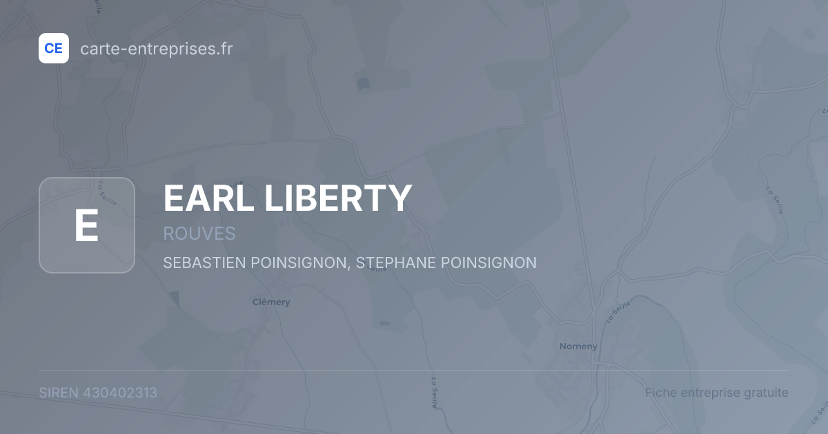 EARL LIBERTY — 430402313 — fiche entreprise