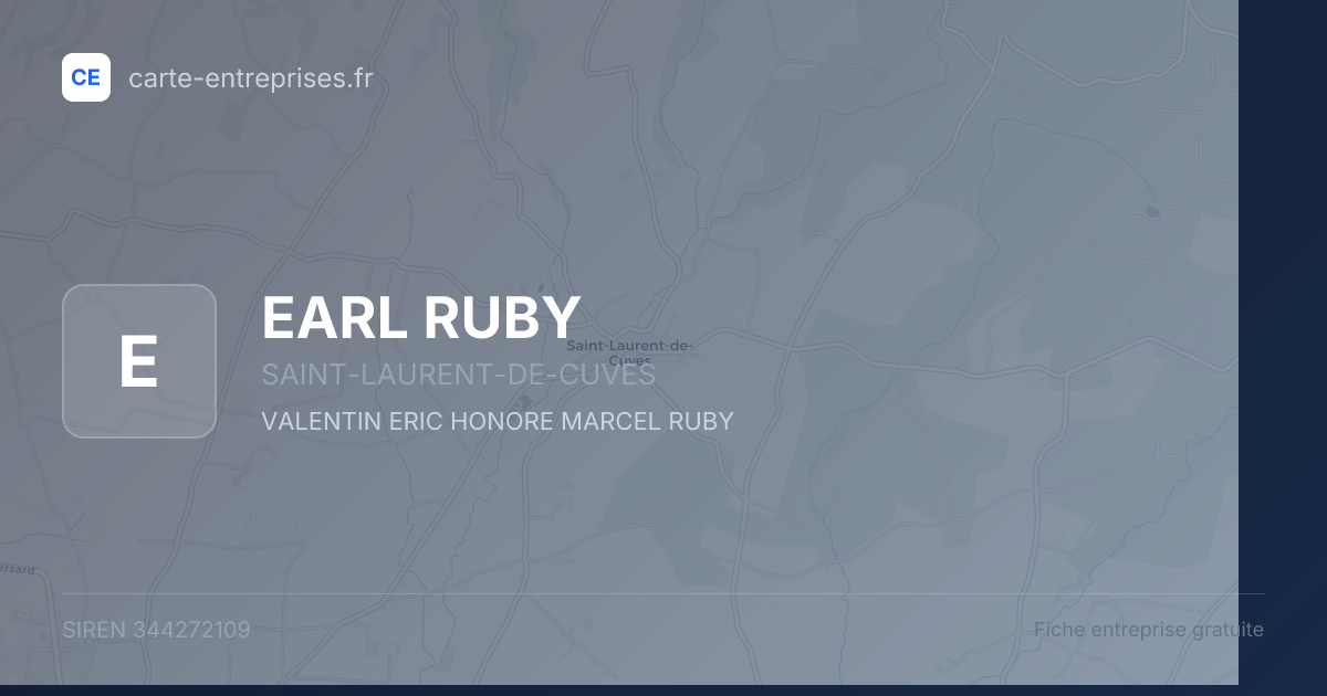 EARL RUBY — 344272109 — fiche entreprise