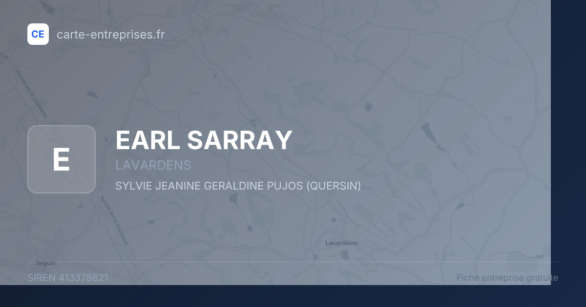 EARL SARRAY — 413378621 — fiche entreprise