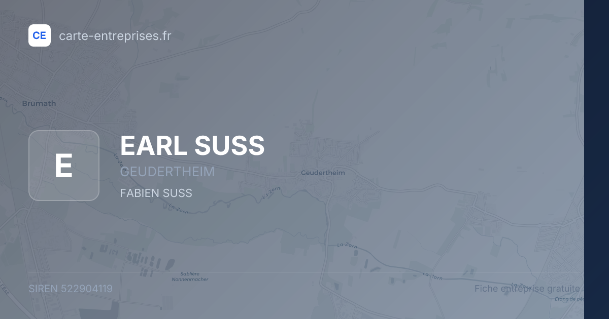 EARL SUSS — 522904119 — fiche entreprise