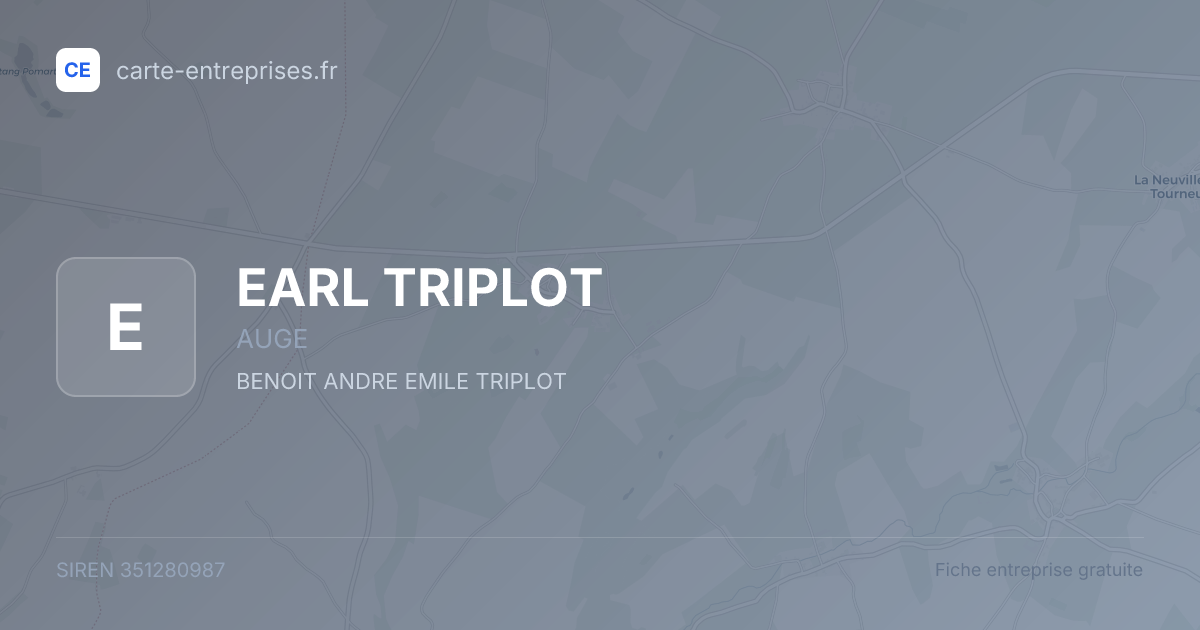 EARL TRIPLOT — 351280987 — fiche entreprise