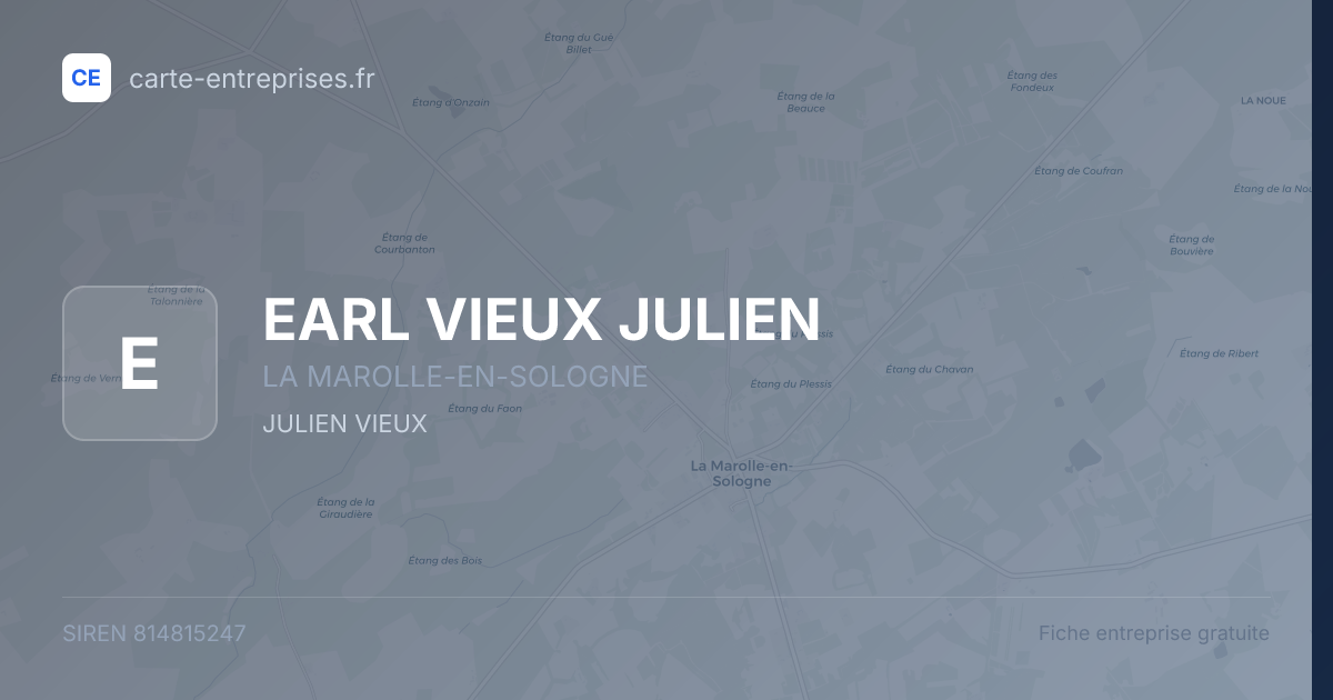 EARL VIEUX JULIEN — 814815247 — fiche entreprise