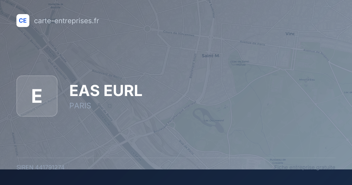 EAS EURL — 441791274 — fiche entreprise