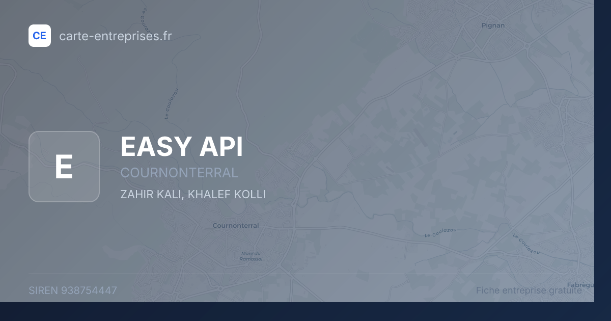 EASY API — 938754447 — fiche entreprise