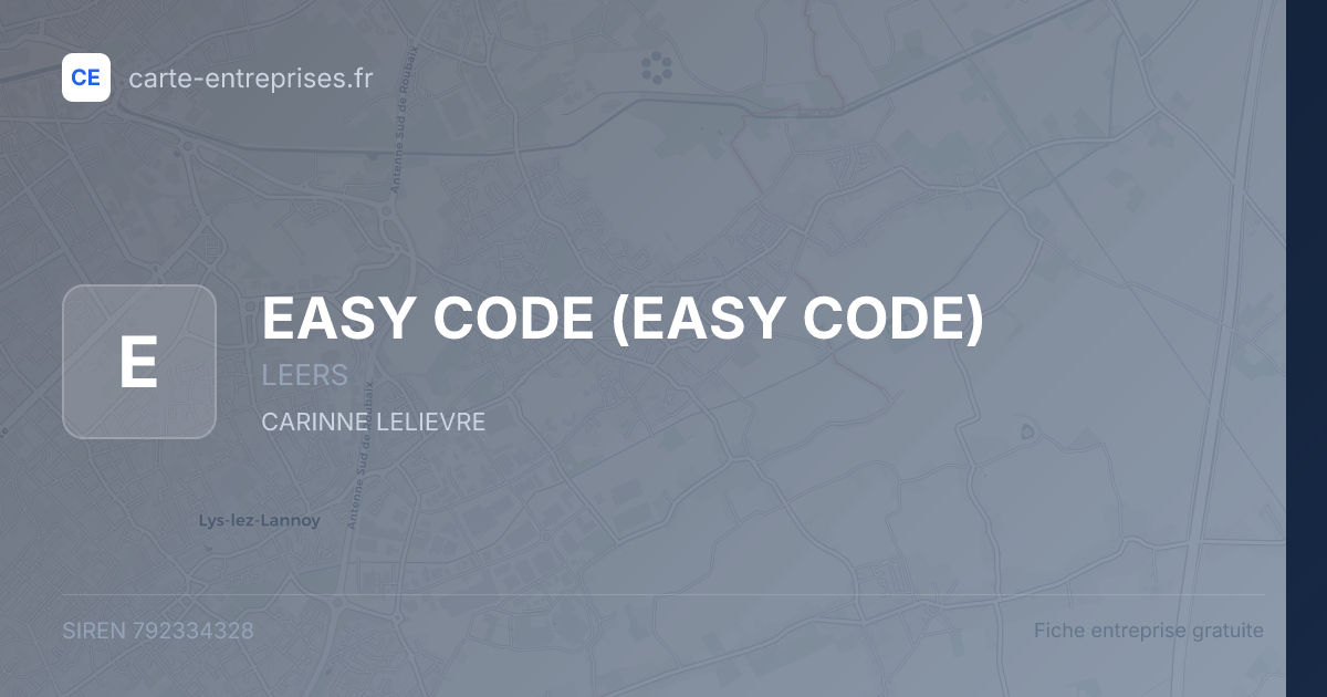 EASY CODE — 792334328 — fiche entreprise