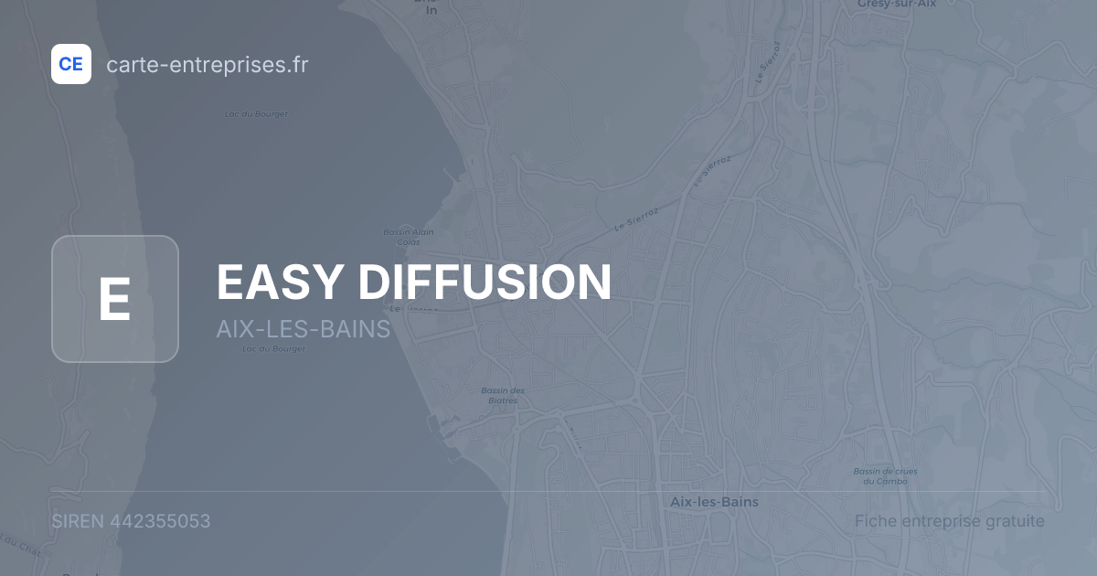 EASY DIFFUSION — 442355053 — fiche entreprise
