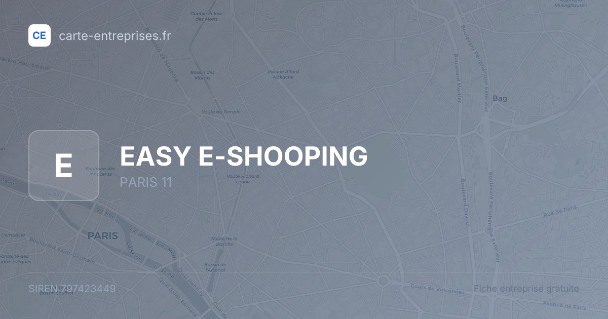EASY E-SHOOPING — 797423449 — fiche entreprise