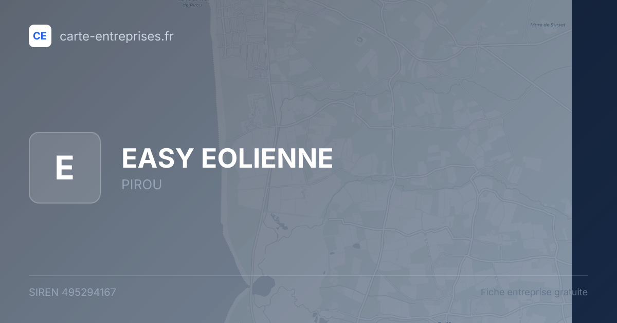 EASY EOLIENNE — 495294167 — fiche entreprise