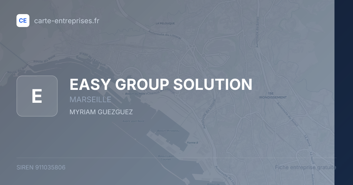 EASY GROUP SOLUTION — 911035806 — fiche entreprise