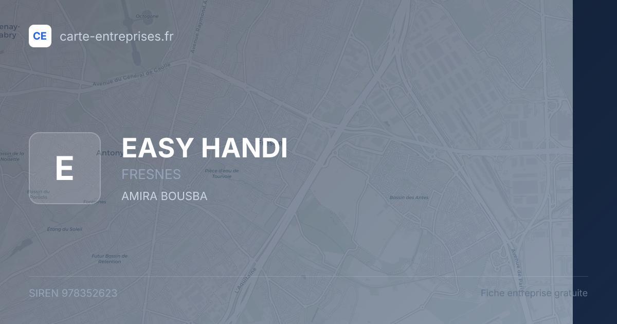 EASY HANDI — 978352623 — fiche entreprise