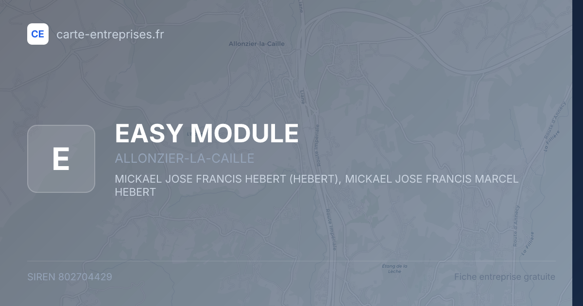 EASY MODULE — 802704429 — fiche entreprise