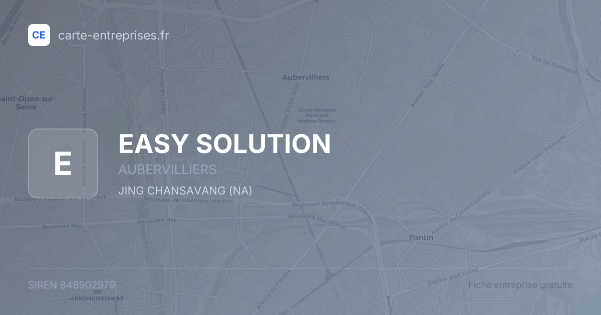 EASY SOLUTION — 848902979 — fiche entreprise