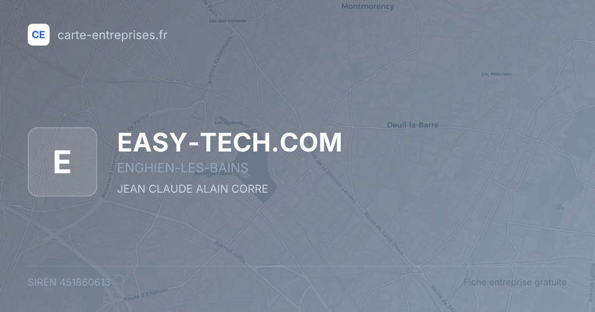 EASY-TECH.COM — 451860613 — fiche entreprise