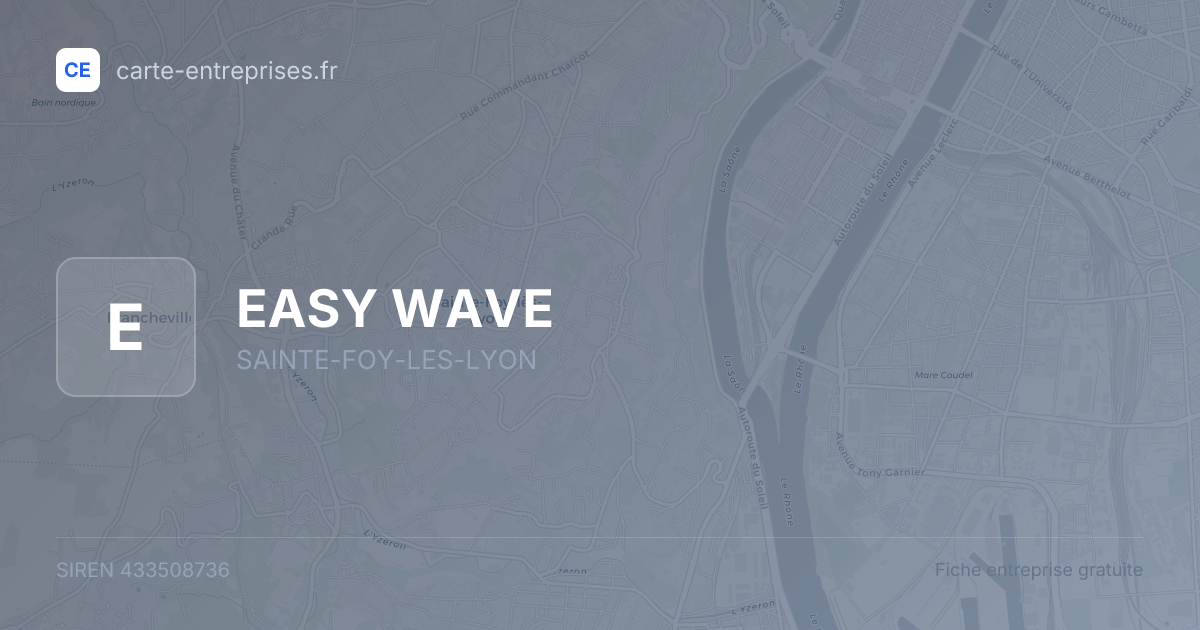 EASY WAVE — 433508736 — fiche entreprise