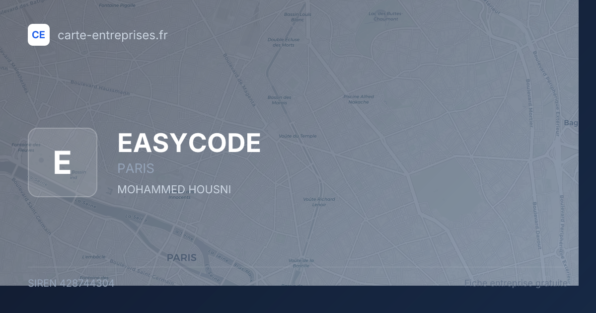 EASYCODE — 428744304 — fiche entreprise
