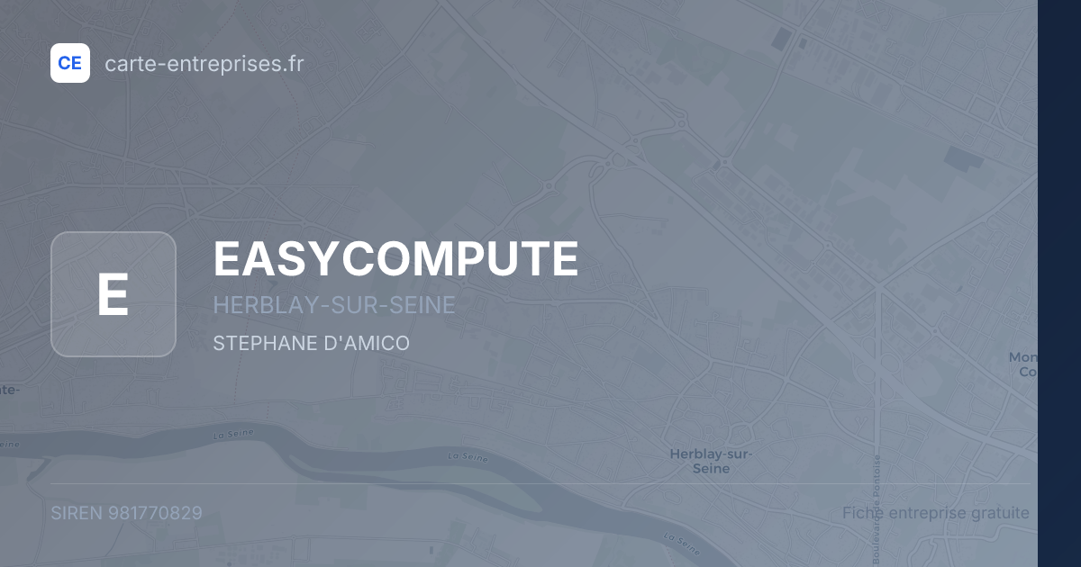EASYCOMPUTE — 981770829 — fiche entreprise