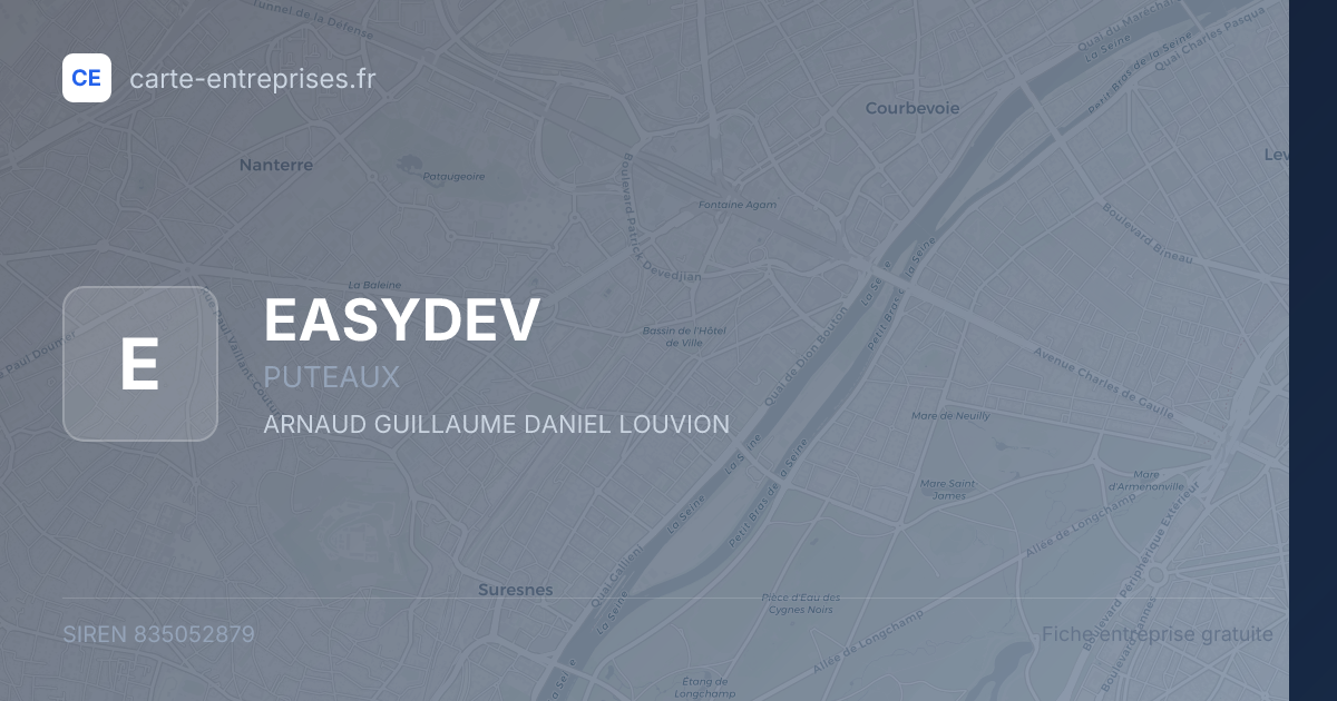EASYDEV — 835052879 — fiche entreprise