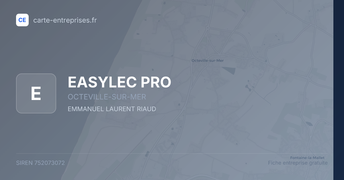 EASYLEC PRO — 752073072 — fiche entreprise