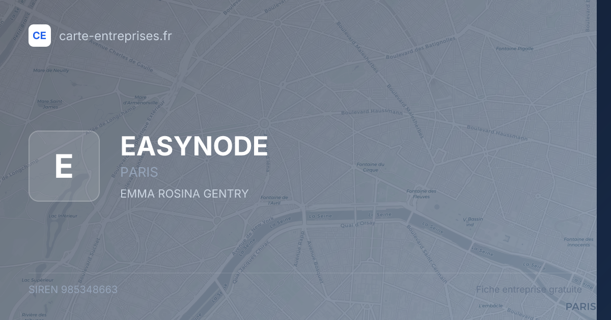 EASYNODE — 985348663 — fiche entreprise