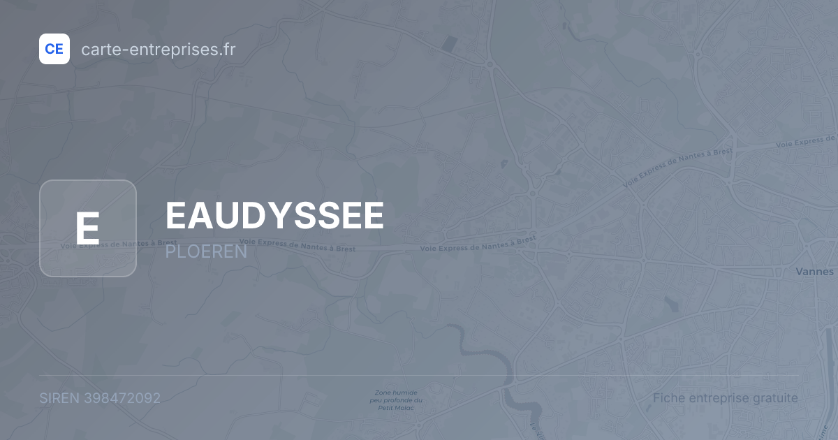 EAUDYSSEE — 398472092 — fiche entreprise