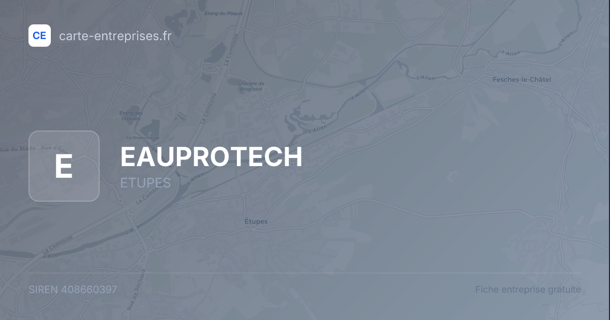 EAUPROTECH — 408660397 — fiche entreprise