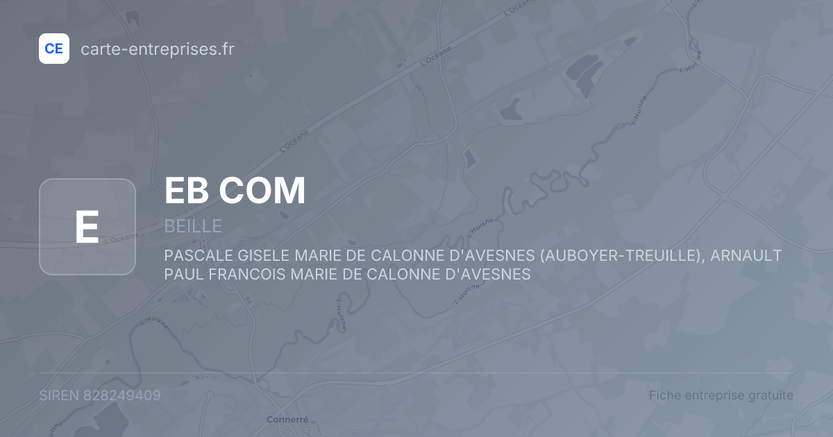 EB COM — 828249409 — fiche entreprise