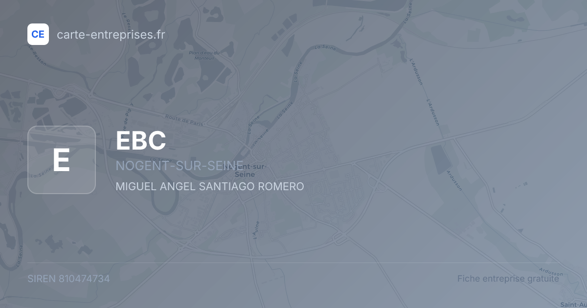 EBC — 810474734 — fiche entreprise