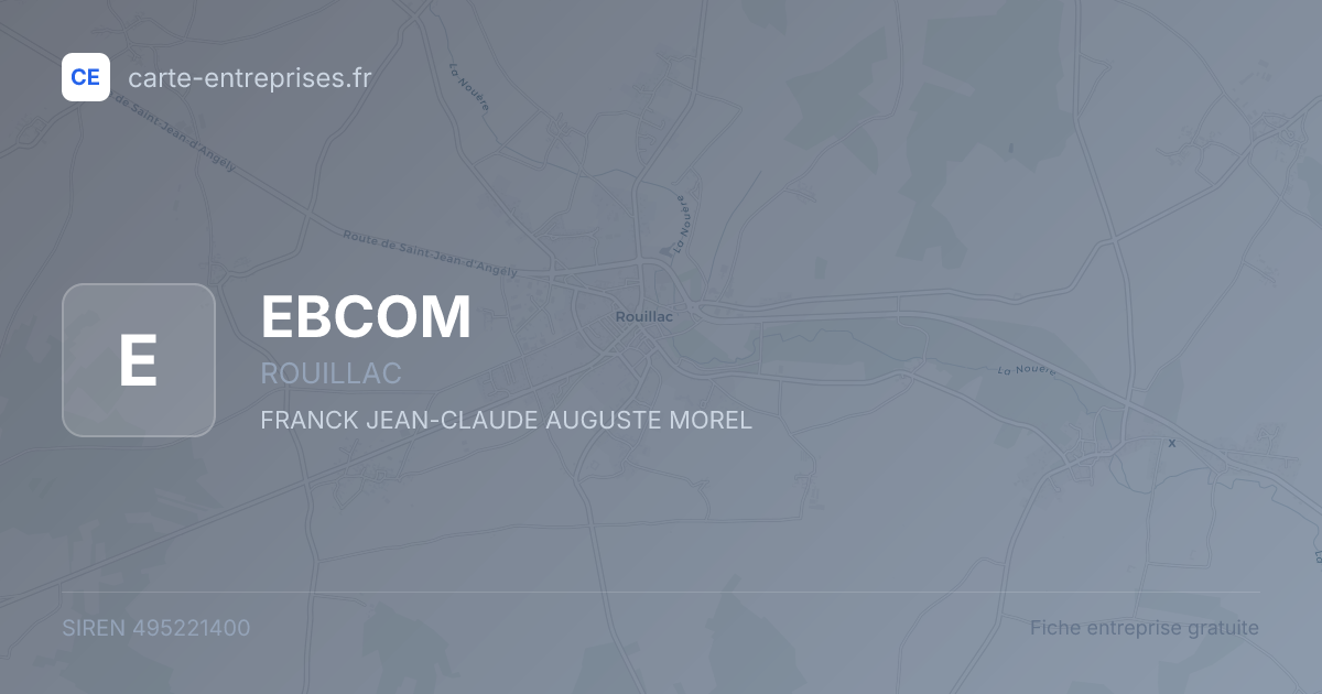 EBCOM — 495221400 — fiche entreprise