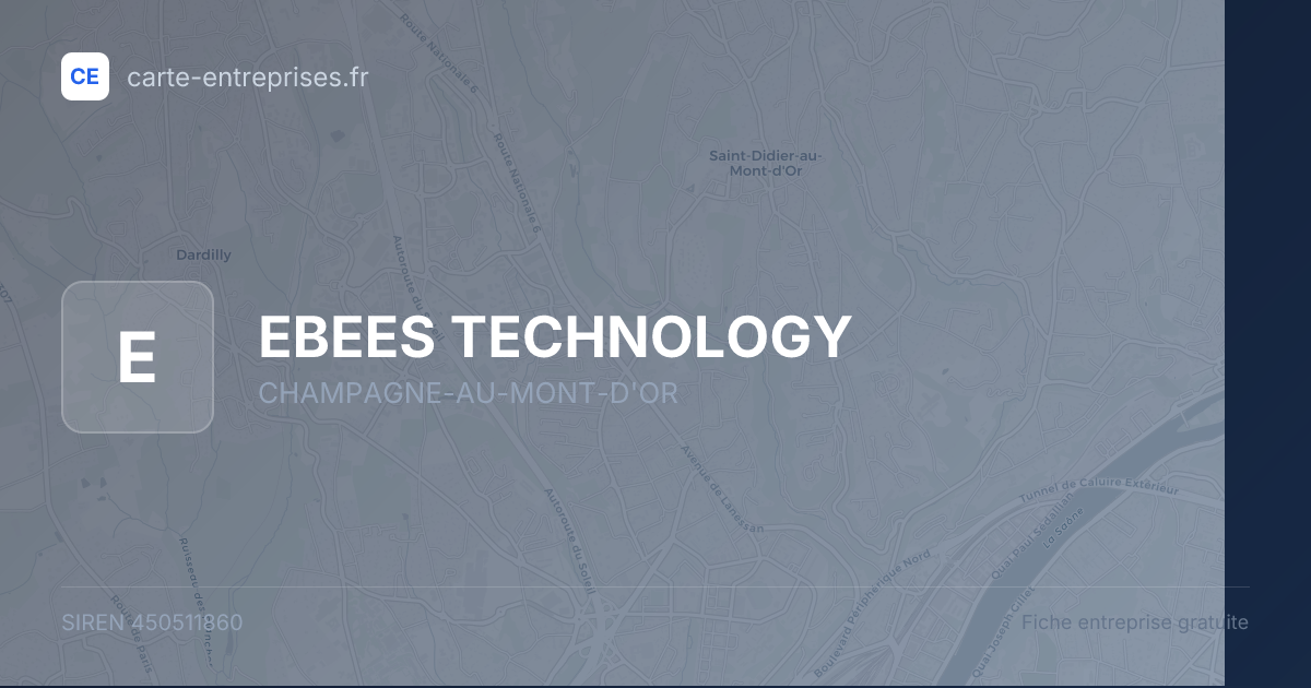 EBEES TECHNOLOGY — 450511860 — fiche entreprise
